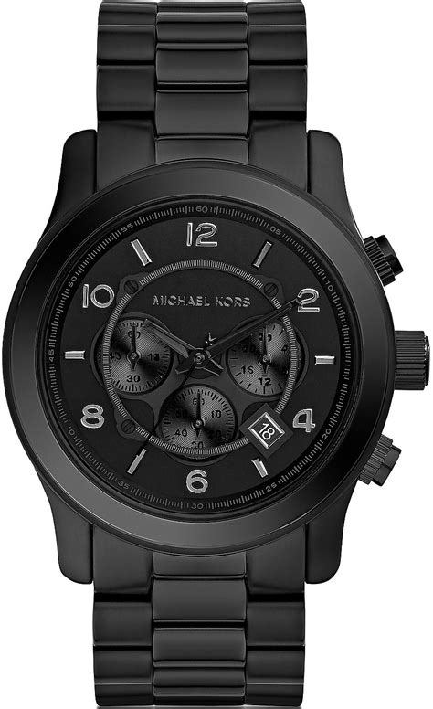 michael kors men's watches black